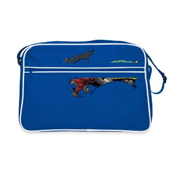 0714 IH745XL with cart - Retro Bag - blue/white - Front