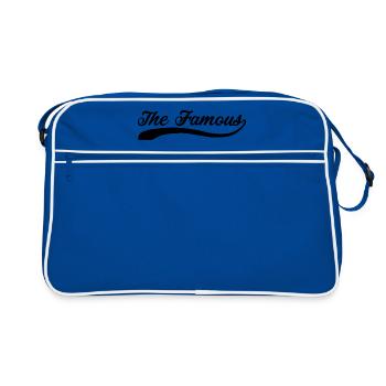 Das Berühmte - Design 1 - Retro Tasche - Blau/Weiß - Vorne