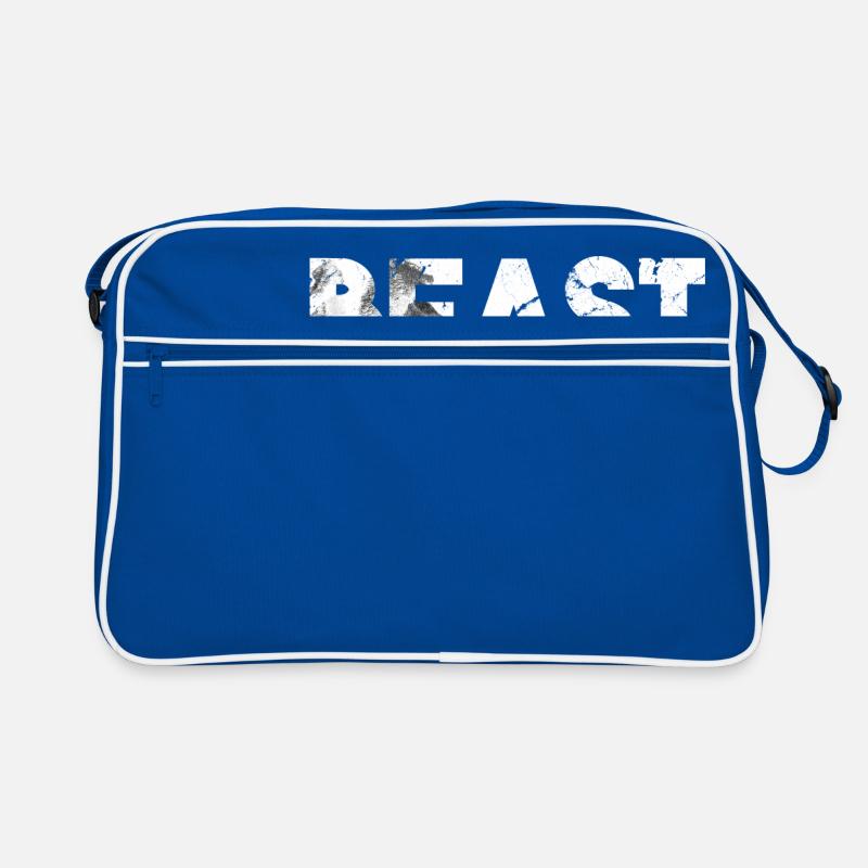 Bête lettrage ours grizzli idée cadeau Sac Retro