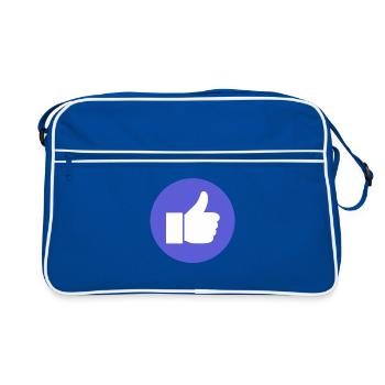 Thumb Up LIKE - Sac Retro - bleu/blanc - Devant