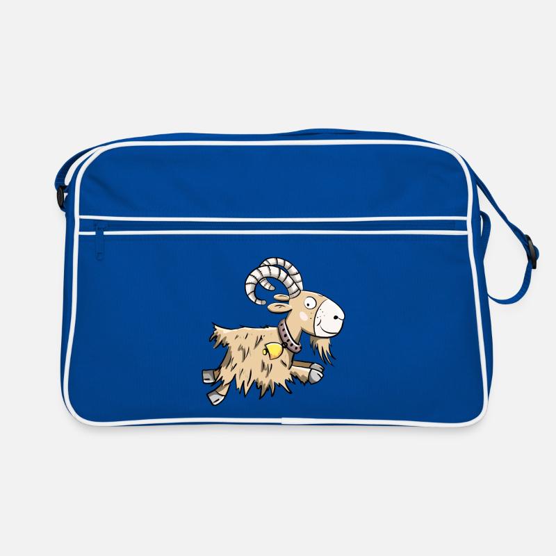 Erratic Goat I Aries I Goat Gift Retro Bag