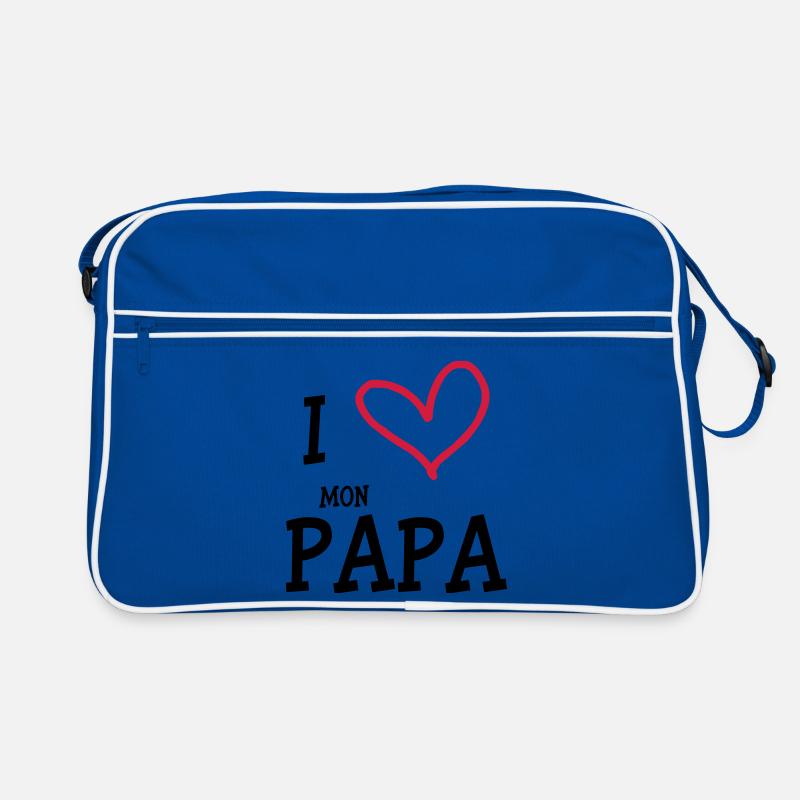 I Love mon Papa Sac Retro
