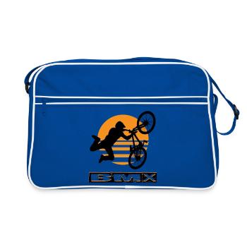 Vélo BMX - Sac Retro - bleu/blanc - Devant
