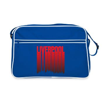 Liverpool Skyline Gradient - Retro Bag - blue/white - Front