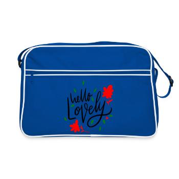 Bonjour Lovely - Sac Retro - bleu/blanc - Devant