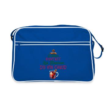 je declare ouverte la saison du vin chaud - Sac Retro - bleu/blanc - Devant
