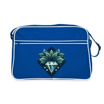 Blooming Diamond - Retro Bag - blue/white - Front