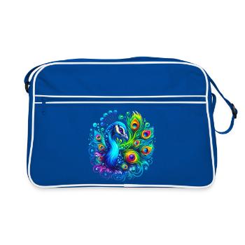 Paon - Sac Retro - bleu/blanc - Devant