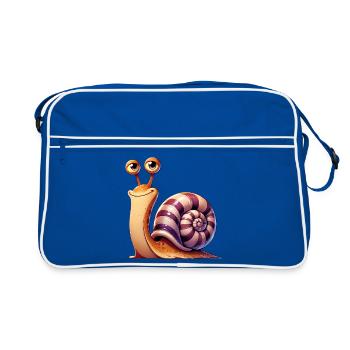 Escargot - Sac Retro - bleu/blanc - Devant