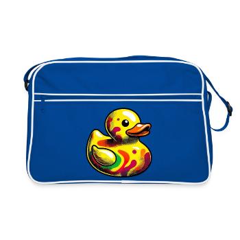 Duckling Duck Duck Duck - Retro Bag - blue/white - Front