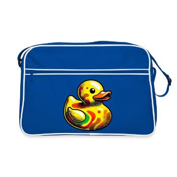 Duckling Duck Duck Duck - Retro Bag - blue/white - Front