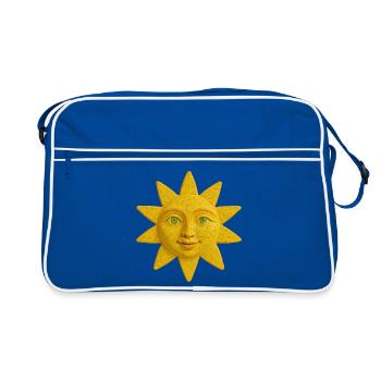 Yellow Sun - Retro Bag - blue/white - Front