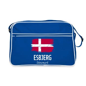 Esbjerg - Retro Bag - blue/white - Front