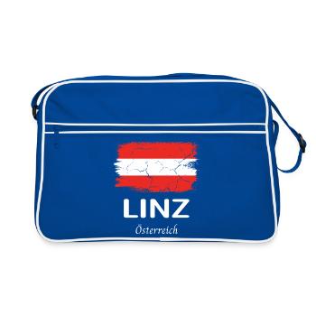 Linz - Retro Bag - blue/white - Front