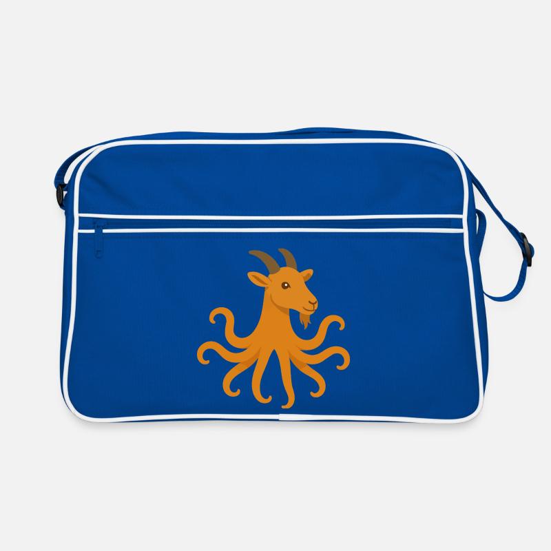 Der Oktopus oder Ziegen-Oktopus Retro Tasche