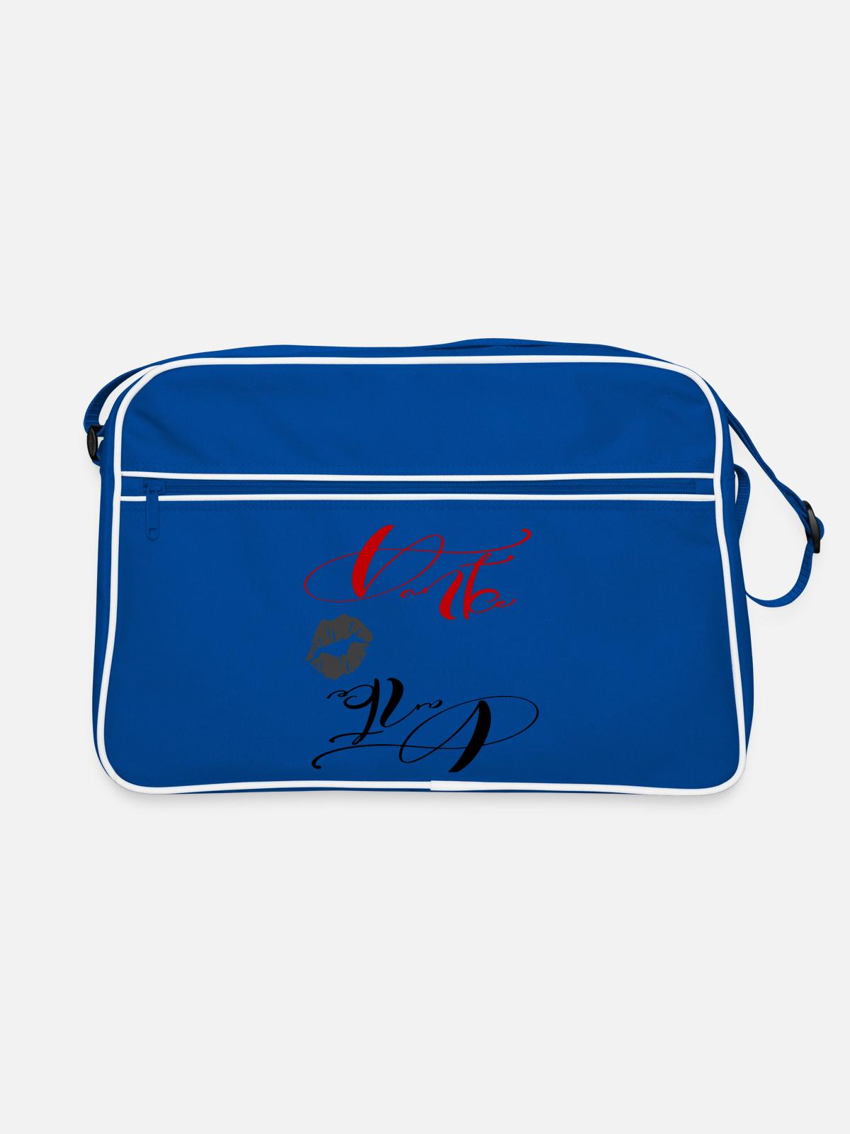 Merci - Sac Retro - bleu/blanc - Devant