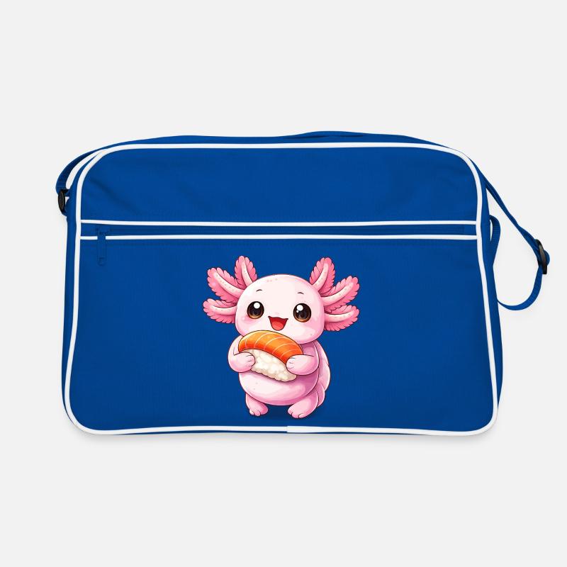 Kawaii Sushi Sprite - Retro Tasche - Blau/Weiß