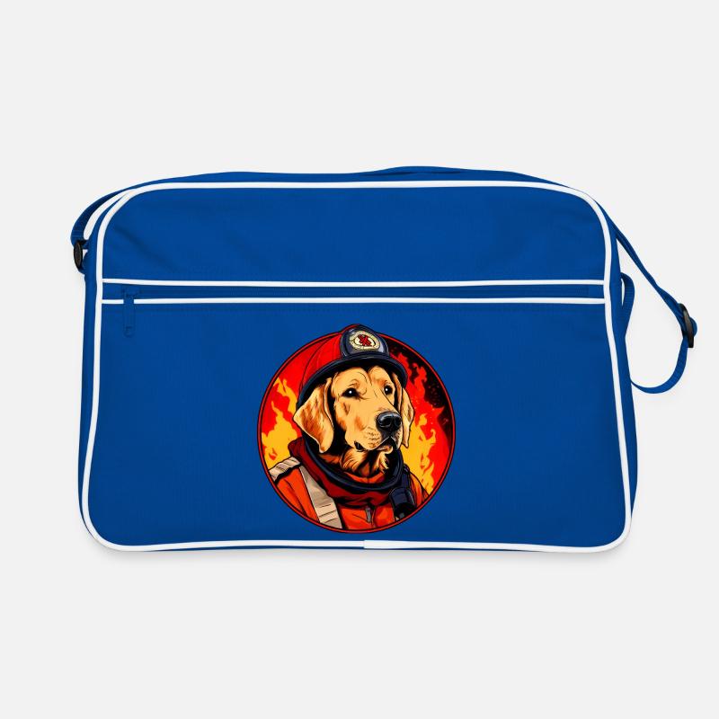 Fire Brigade Dogs Retro Bag