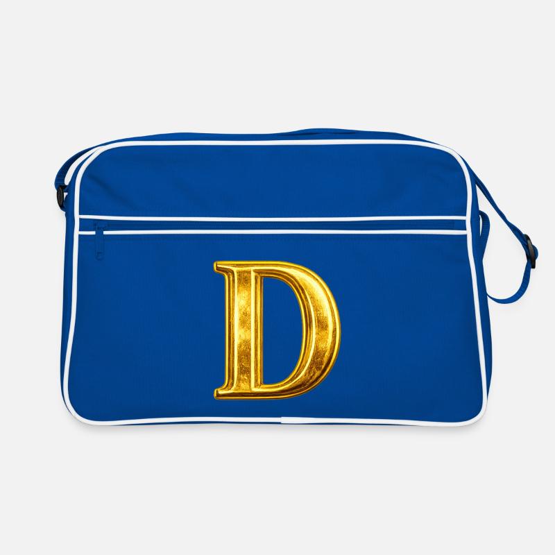 Monogramme en D Or Sac Retro