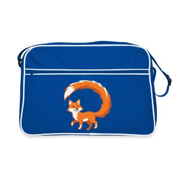 Firefox Longue Queue ! - Sac Retro - bleu/blanc - Devant