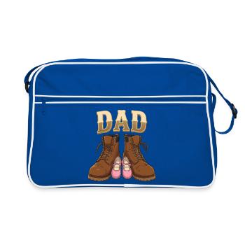 Papa d'une Fille : Le Plus Beau des Rôles - Sac Retro - bleu/blanc - Devant