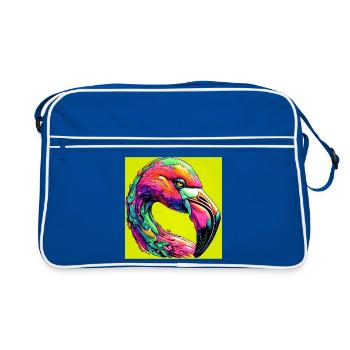 Flamant - Sac Retro - bleu/blanc - Devant