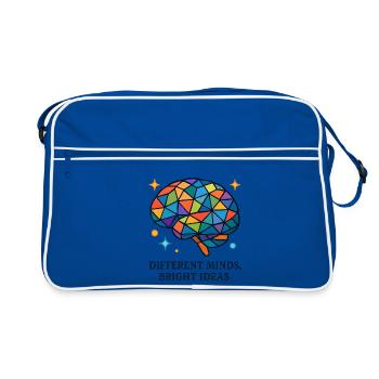 Cerveau en mosaïque : Plusieurs idées - Sac Retro - bleu/blanc - Devant