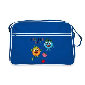 L’heure des fraises - Sac Retro - bleu/blanc - Devant