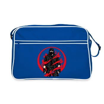 Cercle Ninja des Flammes - Sac Retro - bleu/blanc - Devant