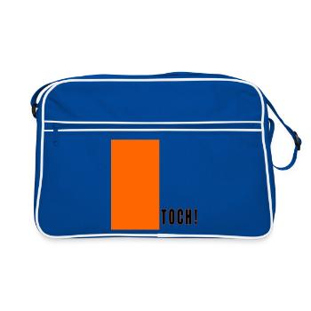 NEVERTHELESS - Retro Bag - blue/white - Front