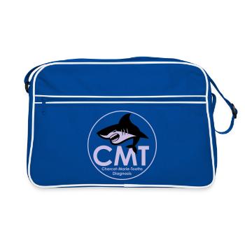 CMT LOGO - Sac Retro - bleu/blanc - Devant