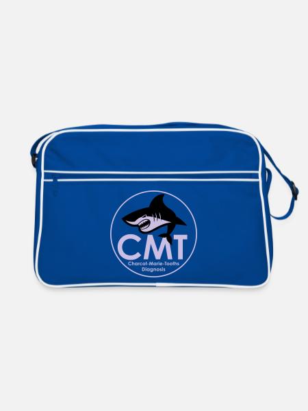 CMT LOGO - Sac Retro - bleu/blanc - Devant