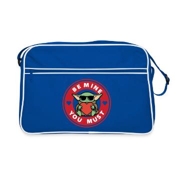 be mine you must - Sac Retro - bleu/blanc - Devant