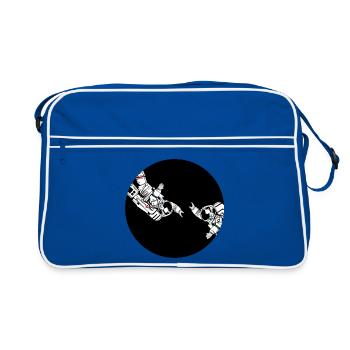 Astronaut friends - Retro Bag - blue/white - Front