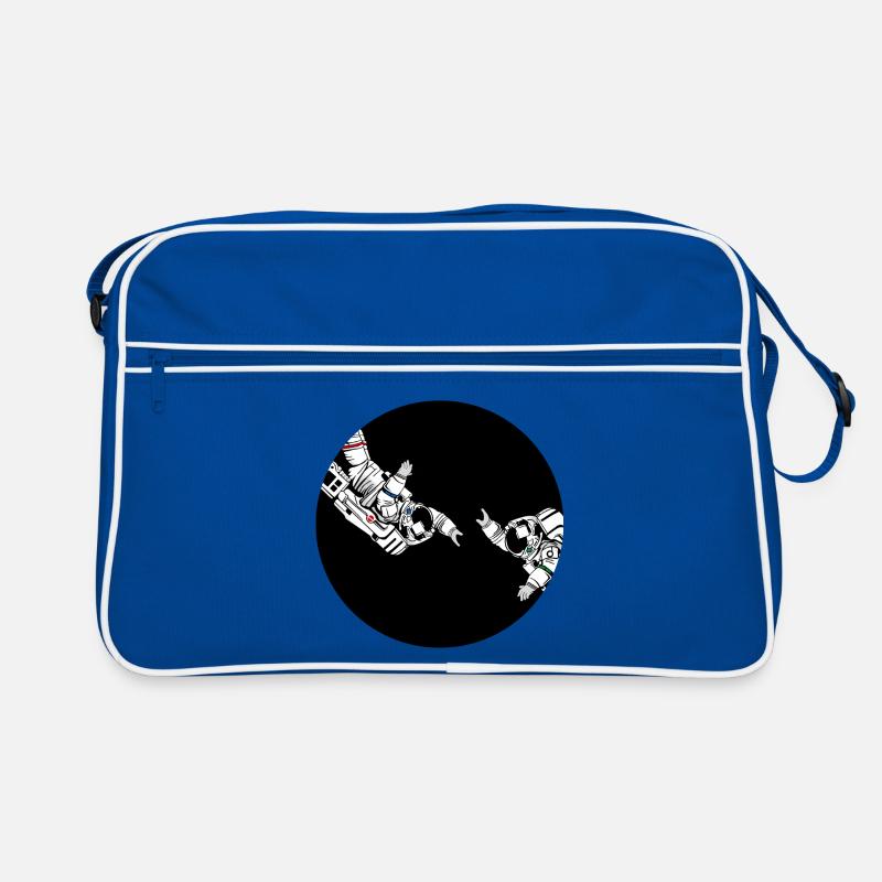 Astronautenfreunde - Retro Tasche - Blau/Weiß