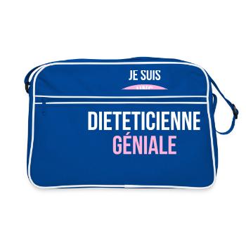 je suis une Dieteticienne - Sac Retro - bleu/blanc - Devant