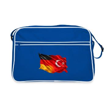 Drapeau allemand de la Turquie - Sac Retro - bleu/blanc - Devant