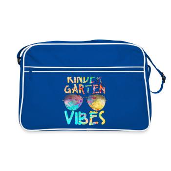 Maternelle Vibes Enseignante de maternelle - Sac Retro - bleu/blanc - Devant