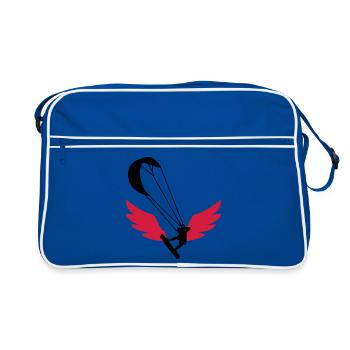 Kiteboarding / Kitesurfing / Kitesurf / - Sac Retro - bleu/blanc - Devant