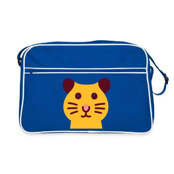 Cute hamster - Retro Bag - blue/white - Front