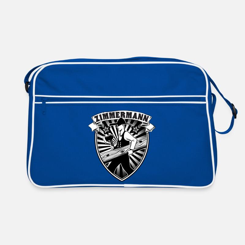 Zimmermann - Retro Tasche - Blau/Weiß