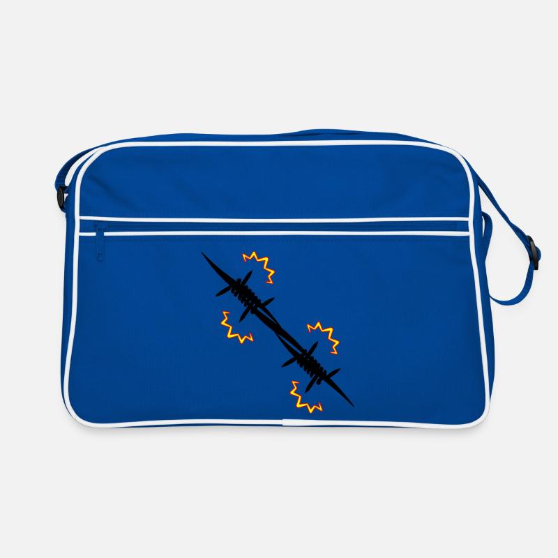 Elektrozaun Stacheldraht Retro Tasche