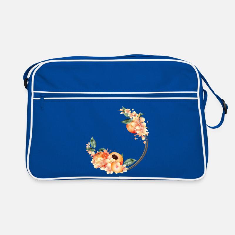 Moitié de pêche, pêches, fleurs de pêcher en couronne Sac Retro
