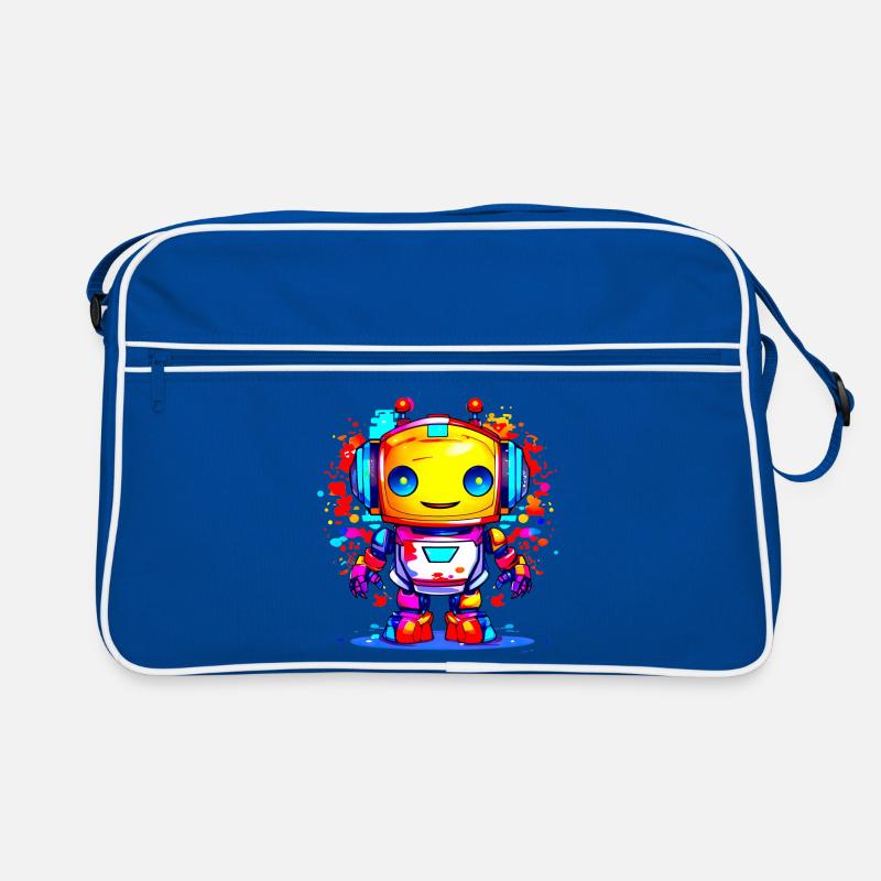 A Cute Robot Retro Bag