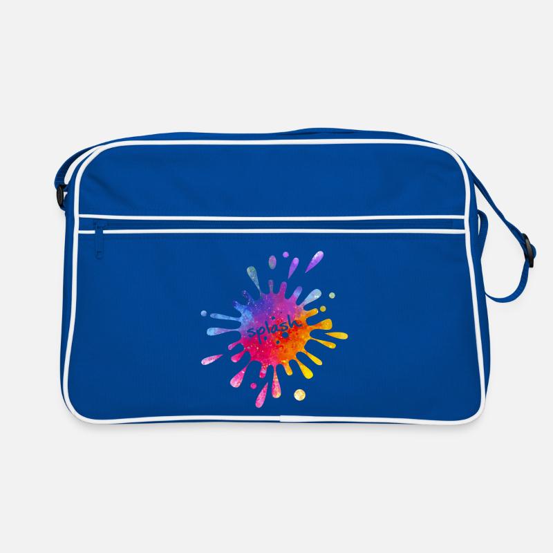 Splash - éclaboussure de couleur colorée Sac Retro