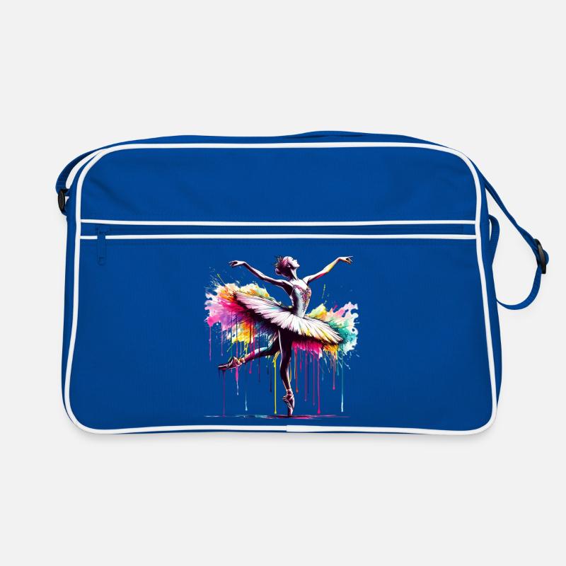 Ballet dancer with tutu Retro Bag