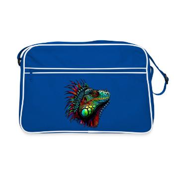 Iguane - Sac Retro - bleu/blanc - Devant