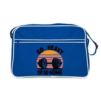 Retro Sunset Silhouette Duo - Retro Bag - blue/white - Front