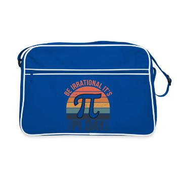 Soyez irrationnel - c’est le jour de Pi ! - Sac Retro - bleu/blanc - Devant