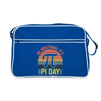 Soyez irrationnel - c’est le jour de Pi ! - Sac Retro - bleu/blanc - Devant